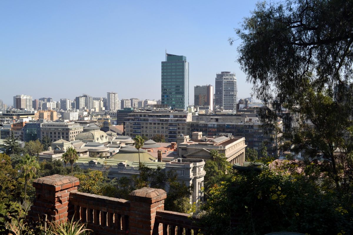 Der Berg Santa Lucia bietet eine beeindruckende Aussicht auf Santiago de Chile.