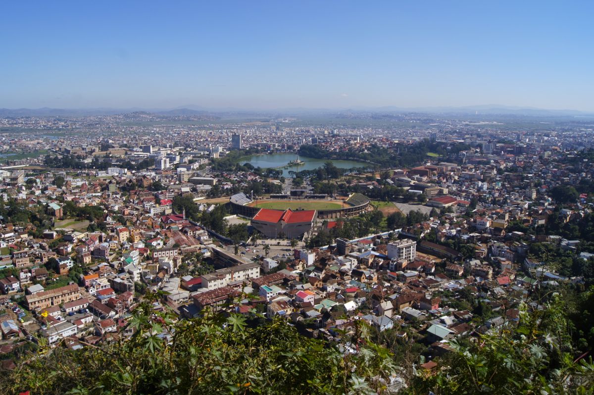 Blick auf Antananarivo, eine lebendige Stadt im Herzen Madagaskars