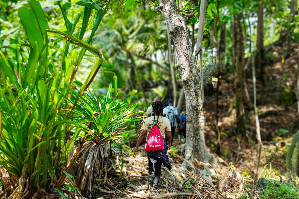 Wanderung auf dem Coat Man-Wanderweg in São Tomé und Príncipe