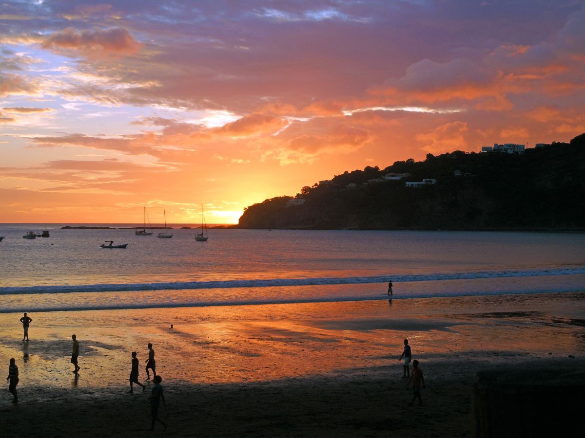 San Juan del Sur – Sonnenuntergang am Strand in Nicaragua