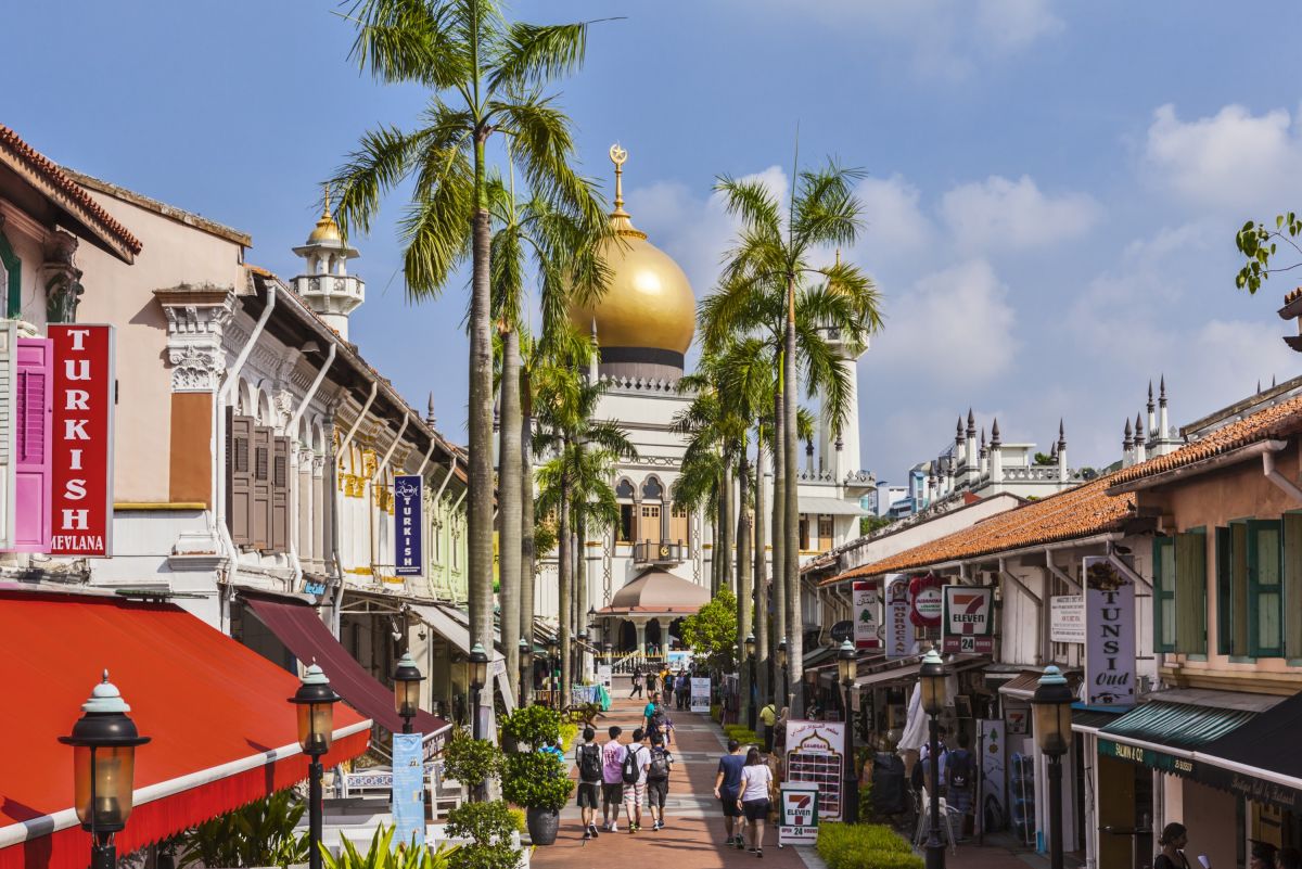 Die Moschee Masjid Sultan an der Arab Street in Singapur: Kultur und Natur erleben.