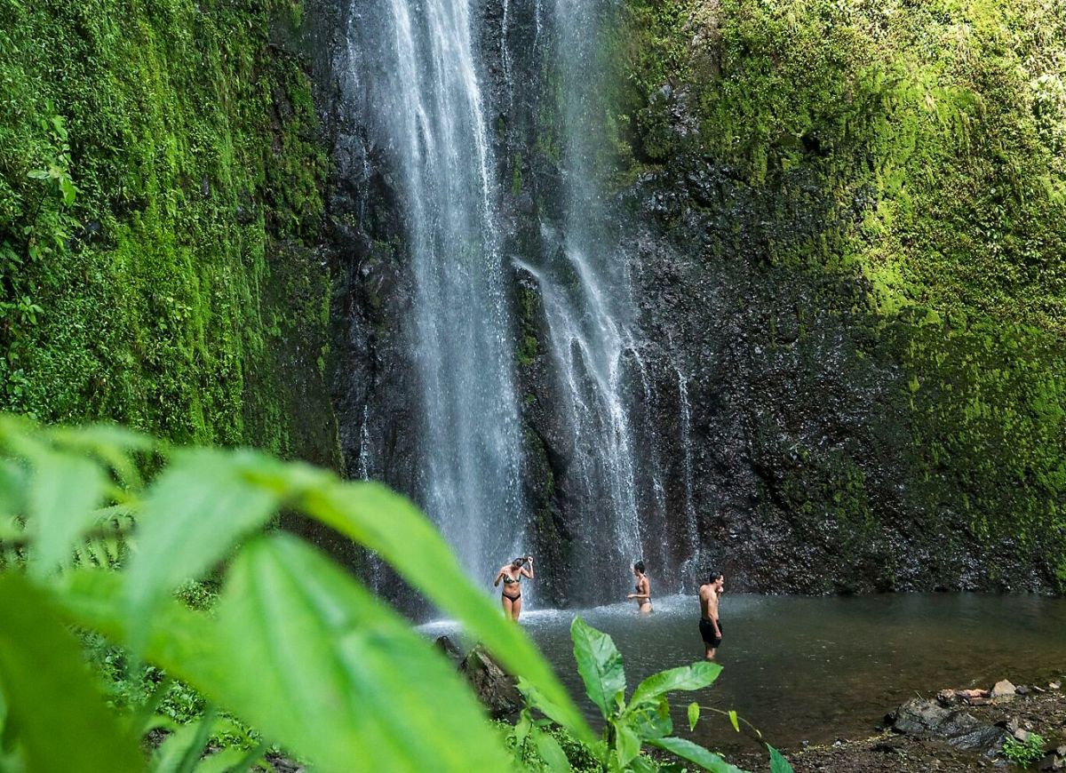 Erfrischende Momente am Wasserfall San Ramon in Nicaragua