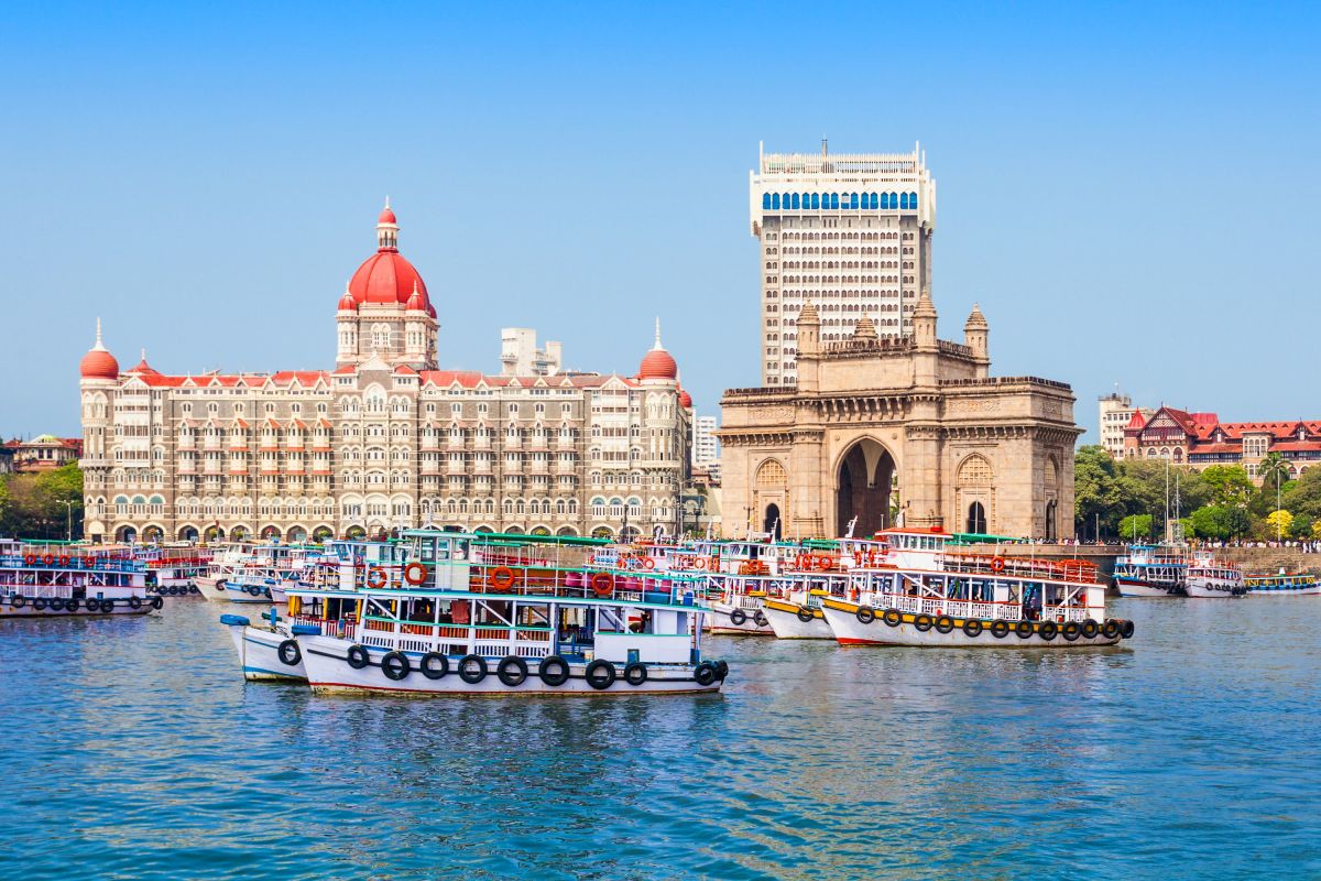Entdecken Sie das Taj Mahal Hotel und das Gateway of India in Mumbai, Indien