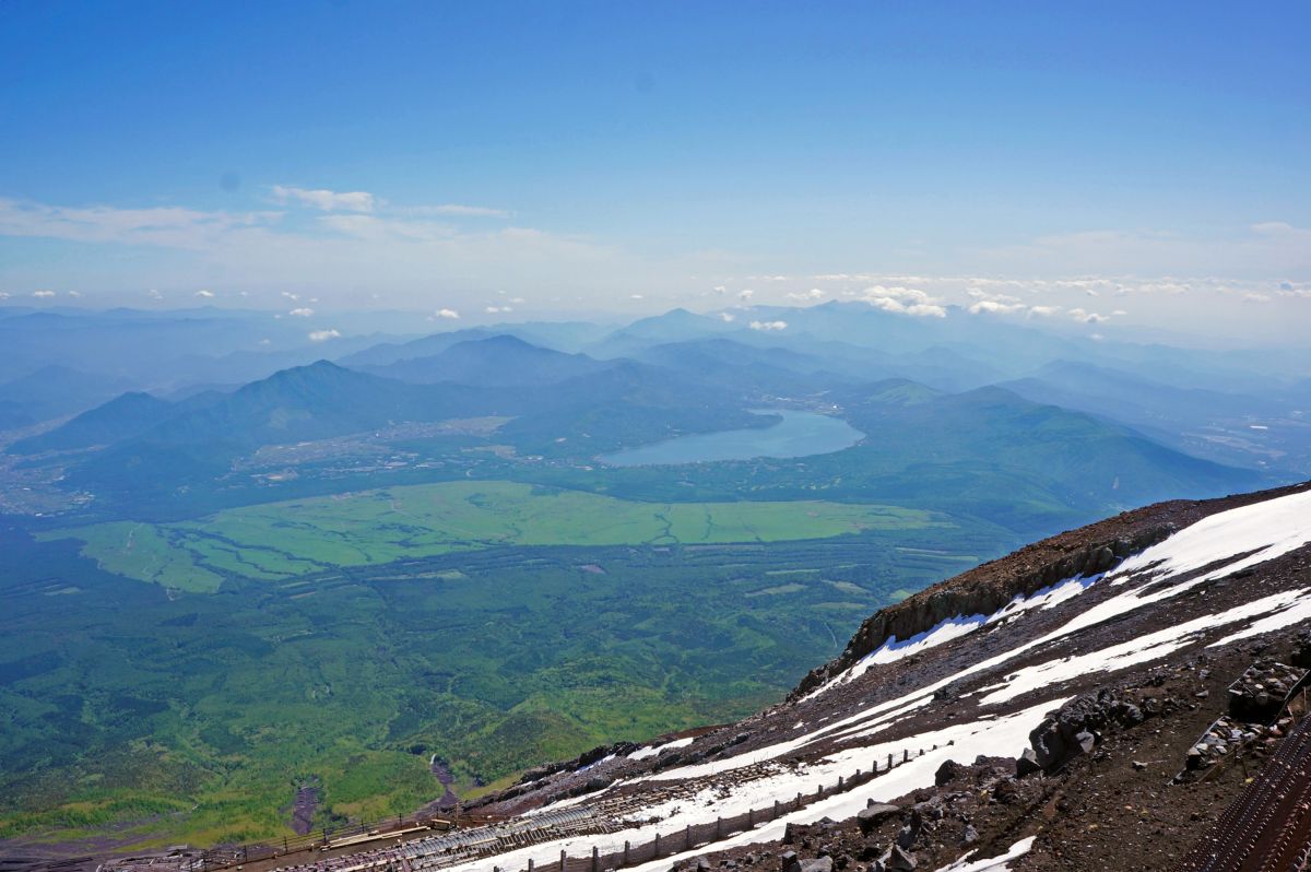 Panoramablick vom Fuji-san: Eine atemberaubende Landschaft in Japan