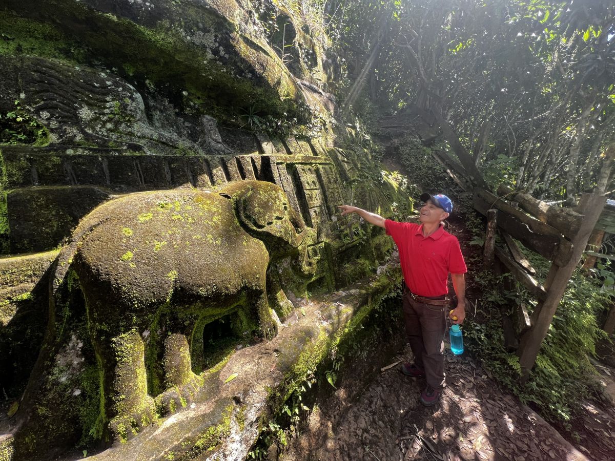 Felsenkunst mit Elefantenmotiv in Estelí, Nicaragua entdecken