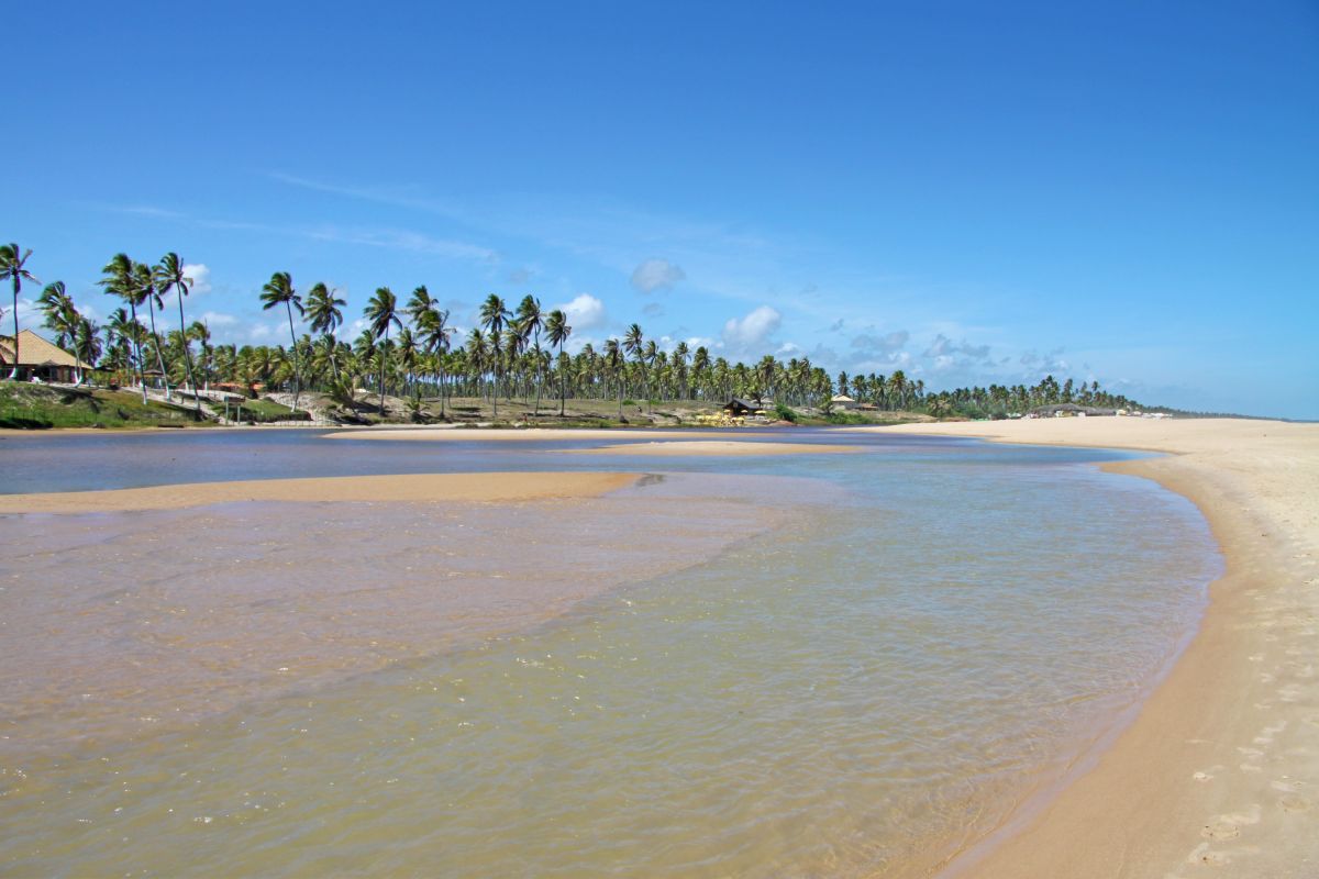 Entspannung am Strand von Imbassai in Brasilien