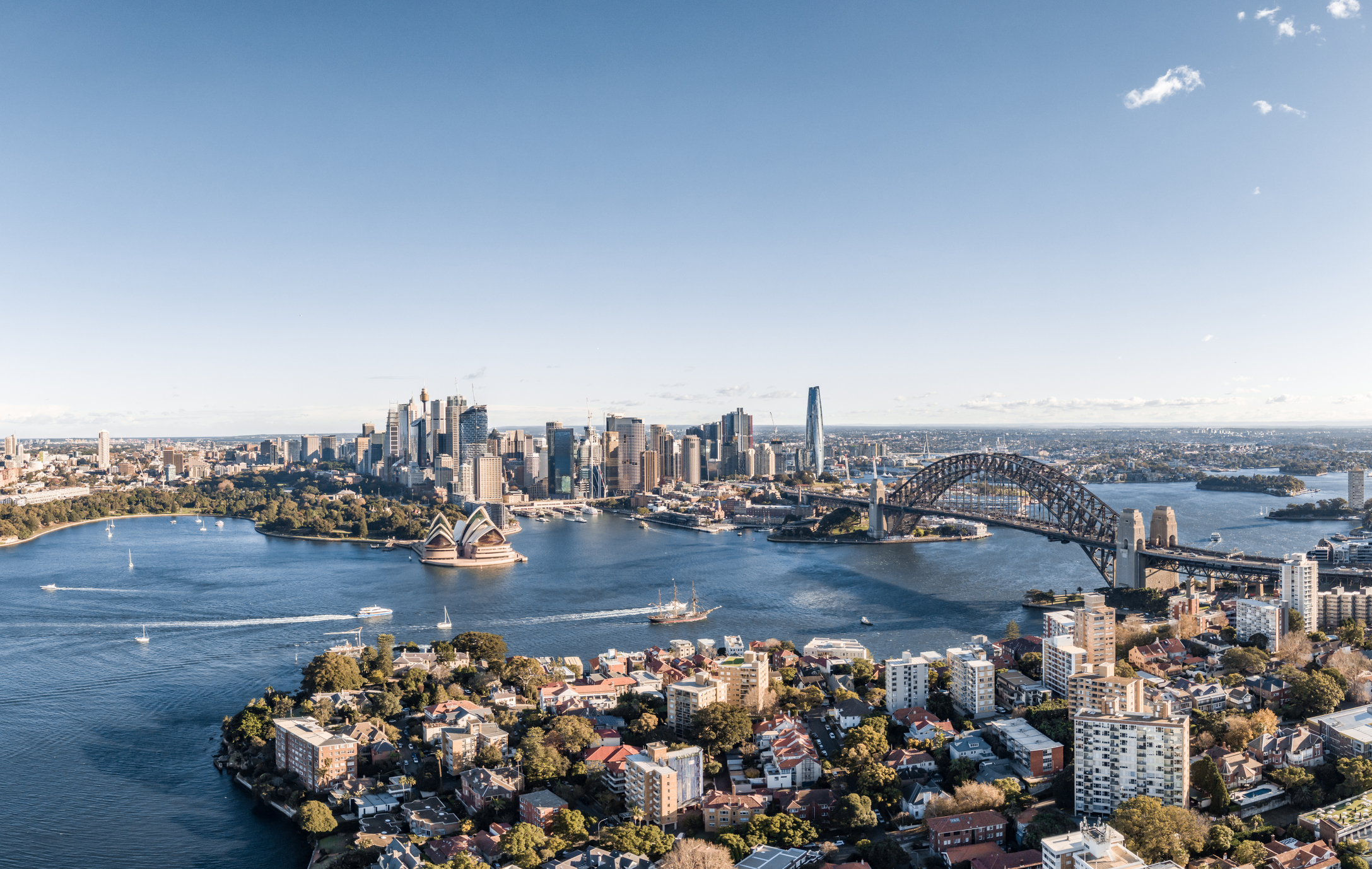 Sydney Skyline an einem sonnigen Tag