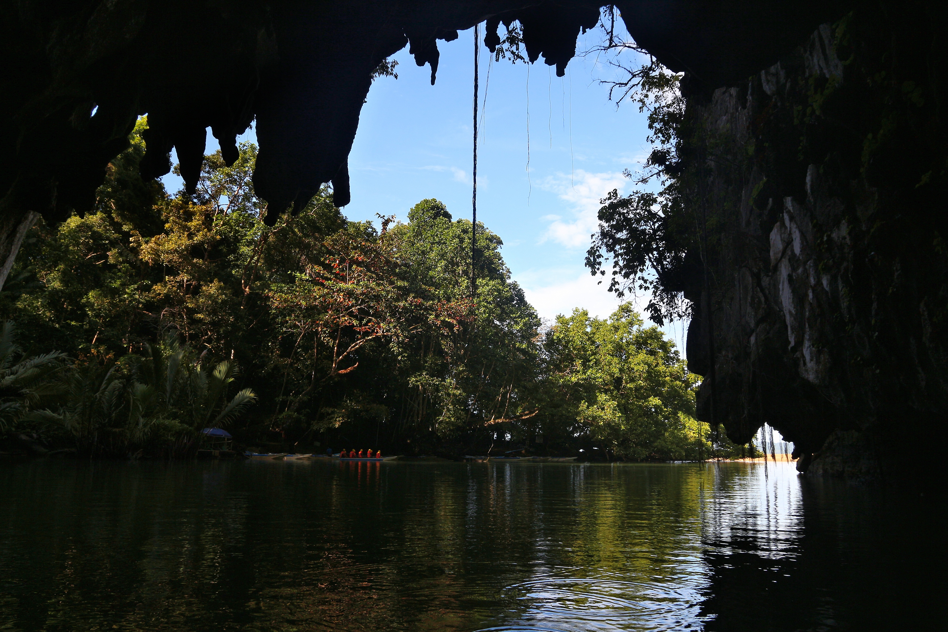 Puerto Princesa: Ein unterirdischer Fluss – ein Naturwunder. Natur der Philippinen.