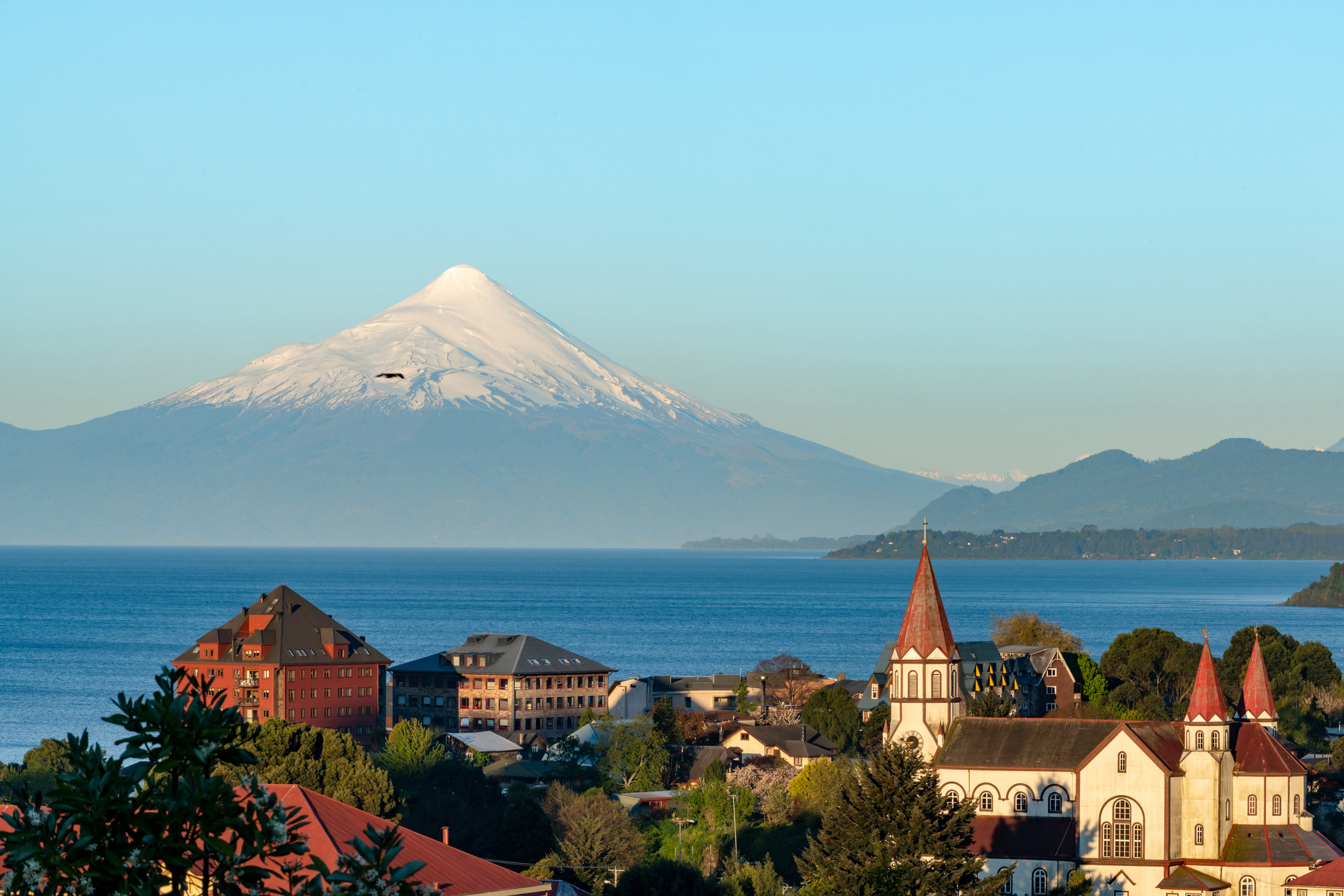 Puerto Varas in der Abenddämmerung