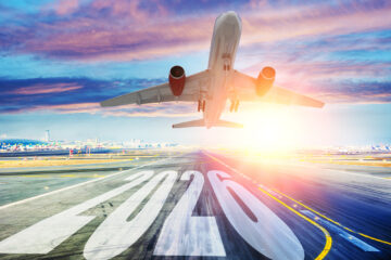 Passagierflugzeug startet