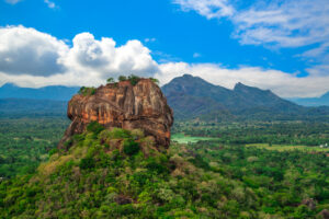 Sigiriya, auch bekannt als Löwenfelsen, eine alte Festung in Sri Lanka