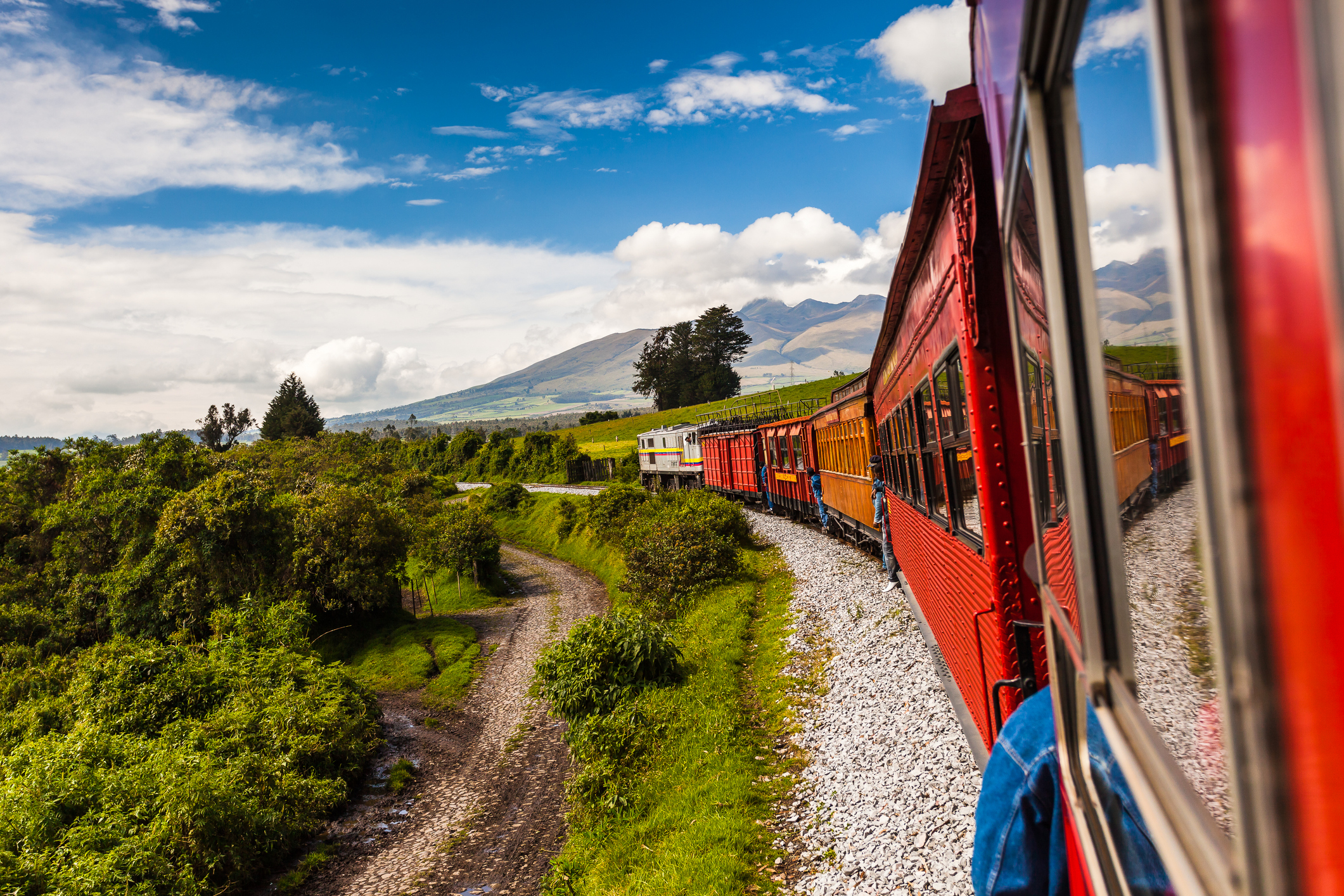 Ecuadorianische Eisenbahnlinie, die die Sierra-Region durchquert