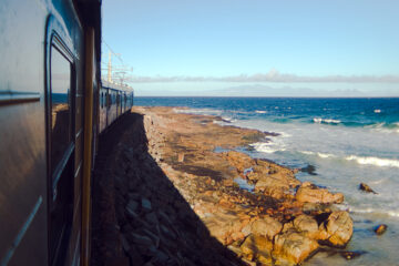 Indian Ocean and Train-Cape Town ,South Africa vom Zug aus