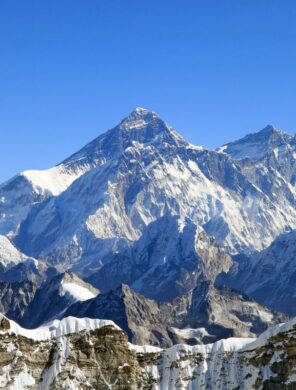 Blick vom Pacharmo Peak auf den Mount Everest