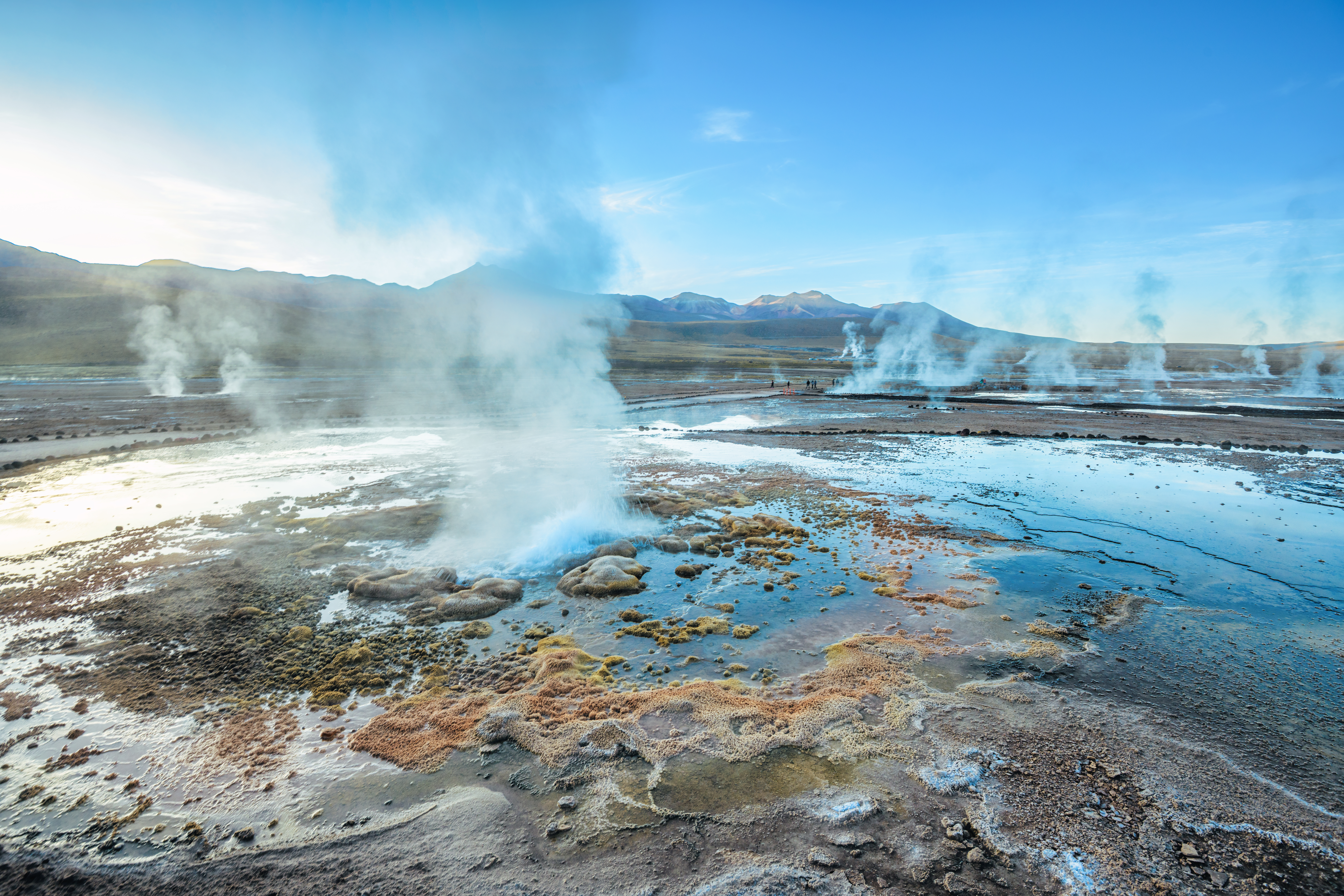 Geysirs of el tatio in chile