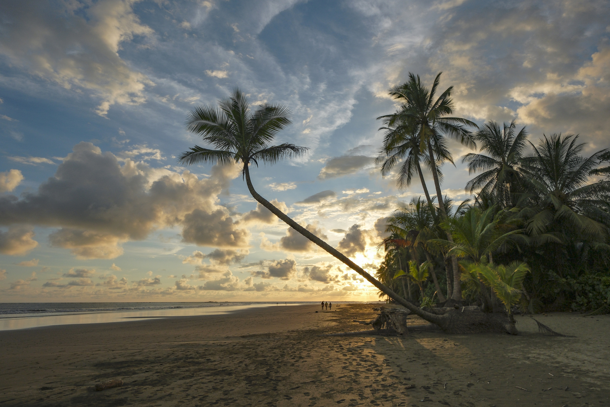 Strand bei Sonnenuntergang in Costa Rica