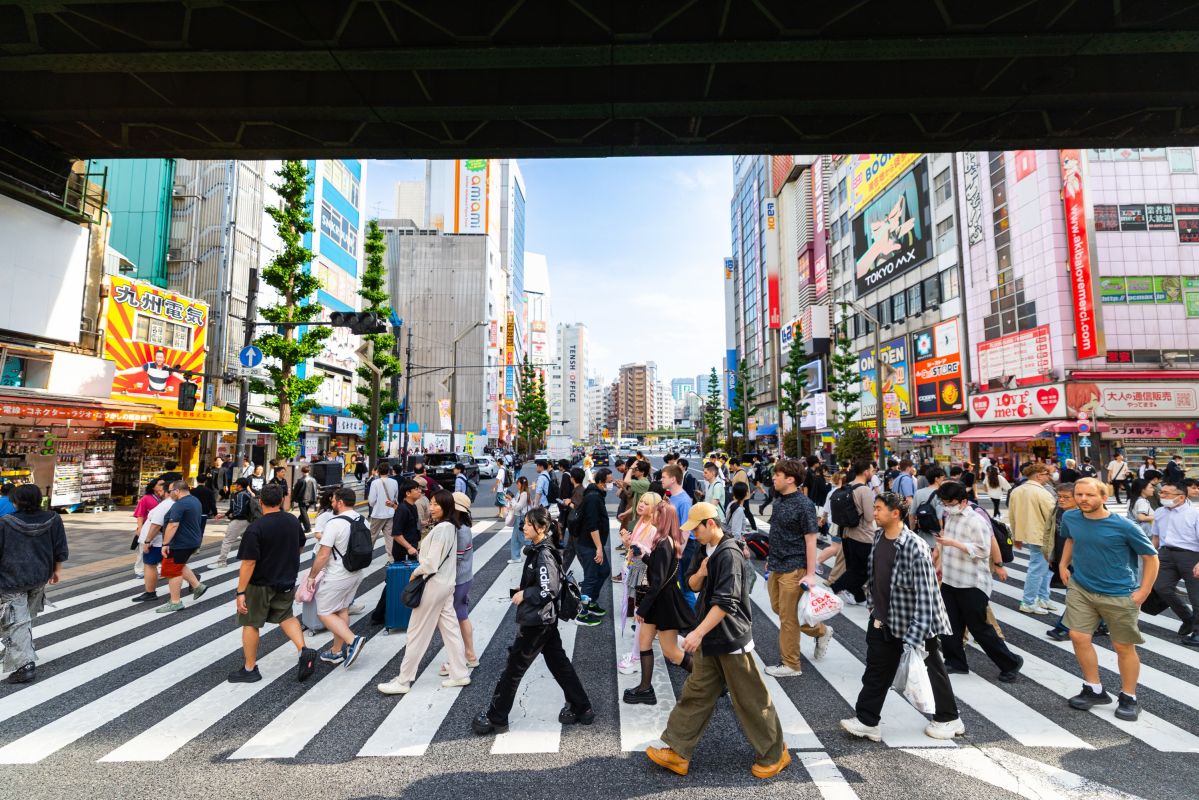 Straßenszene in Akihabara, Tokio, Japan