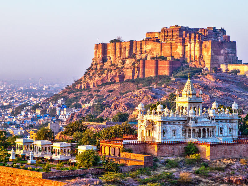 Jodhpur und Mehrangarh Fort in Rajasthan