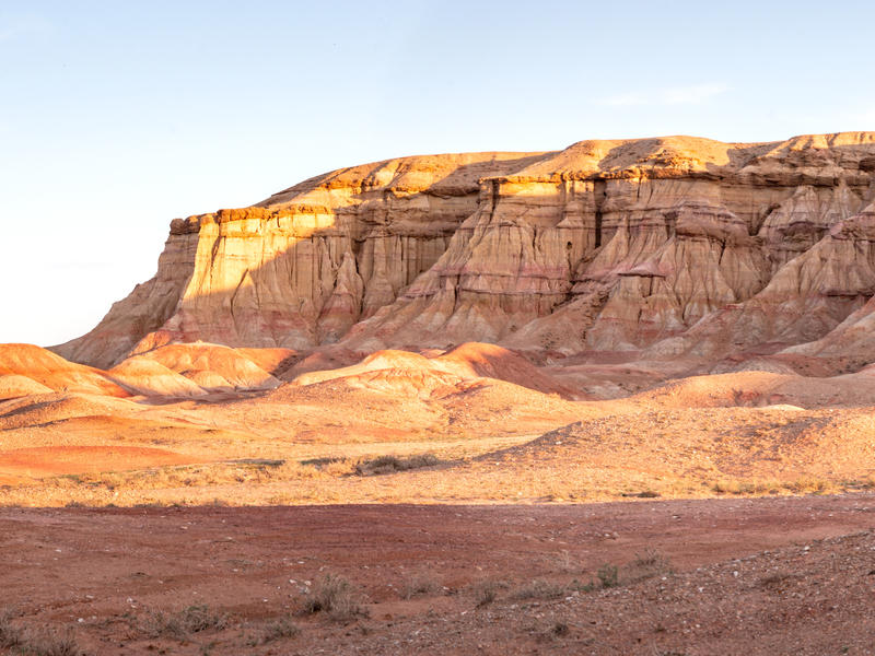 Gobi-Landschaft in der Mongolei