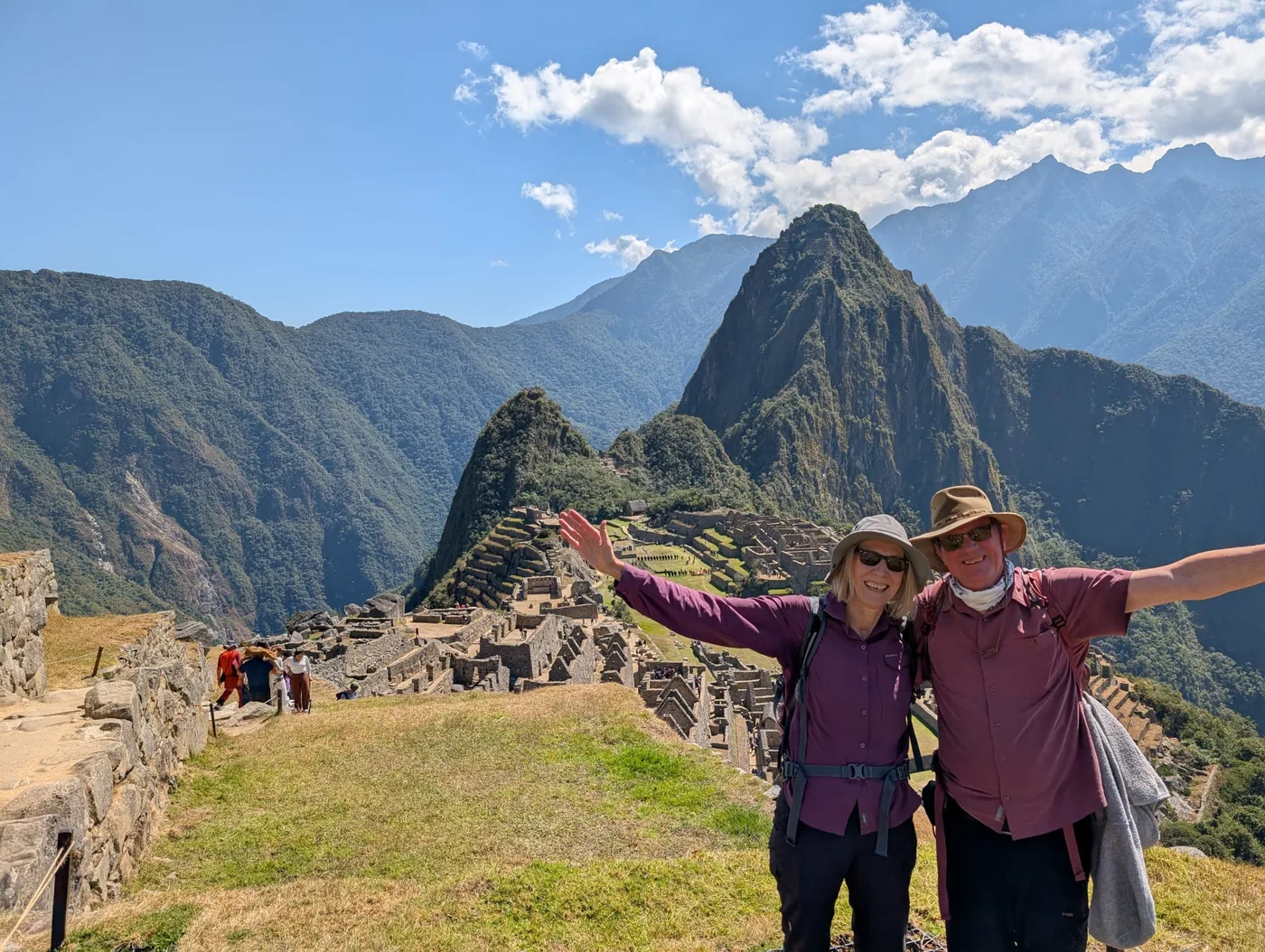Gäste der Peru-Reise vor Machu Picchu