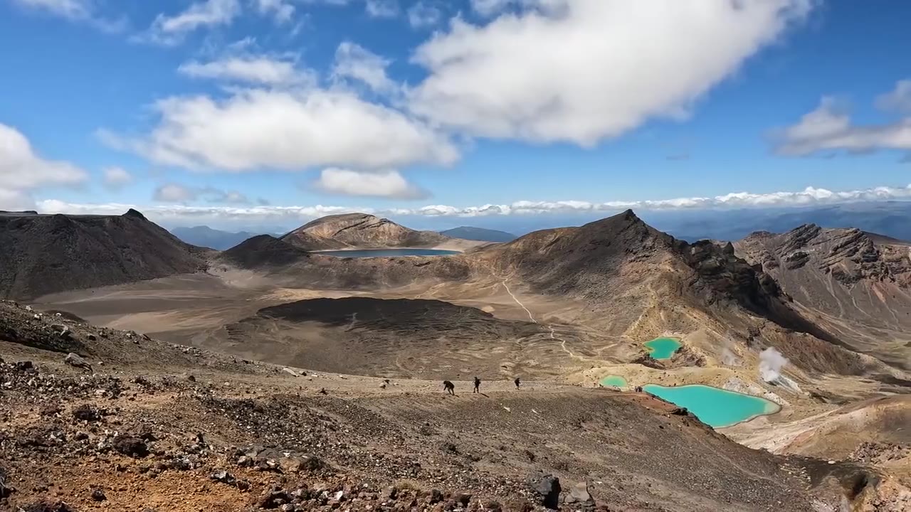 Emerald Lakes am Tongariro Alpine Crossing